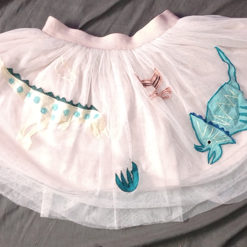Dinosaur Embroidered Tulle Skirt Plus More Skirts